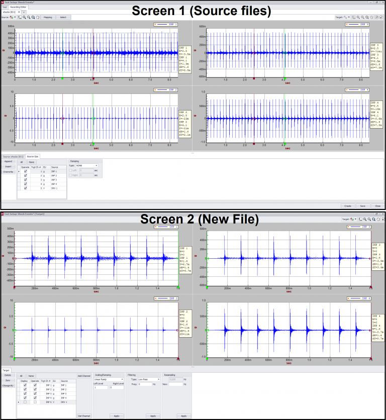 SignalCalc 900 Recording Editor Multi-Monitor