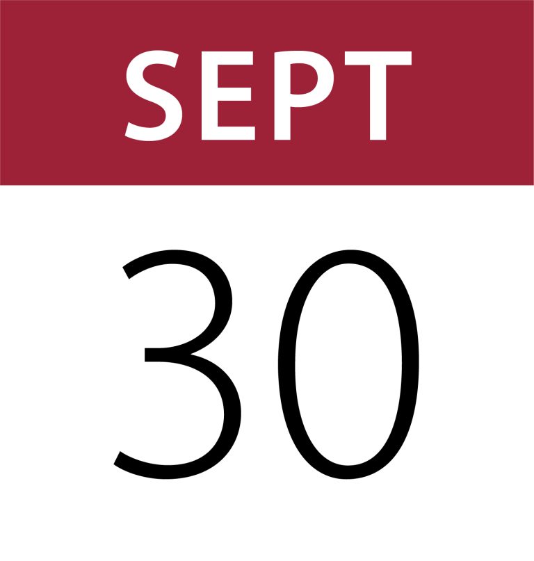 September 30 calendar icon