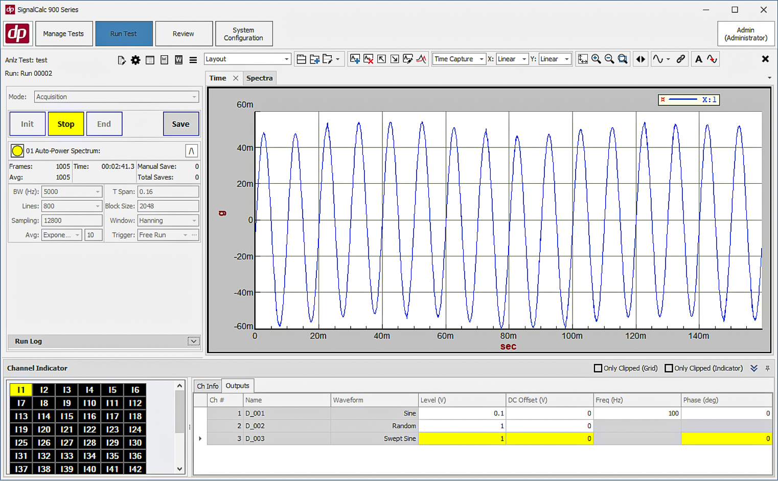 The ability to change the parameters of an output signal (e.g., a generated sine wave) live during the test has been added to SignalCalc 900