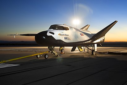 Dream Chaser® space plane on the tarmac